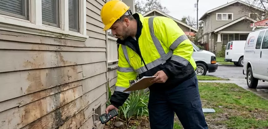Water Damage Exterior Wall Lithonia
